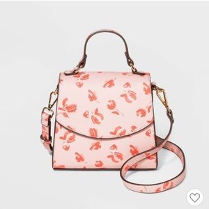 Floral Print Mini Satchel Handbag